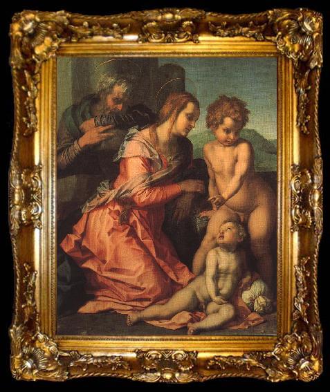 framed  Andrea del Sarto Holy Family fgf, ta009-2